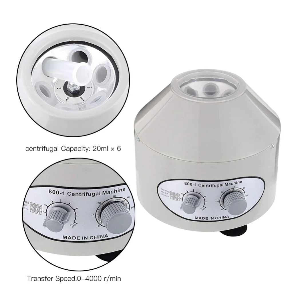 800 1 электрическая лабораторная Центрифуга медицинское разделение времени
