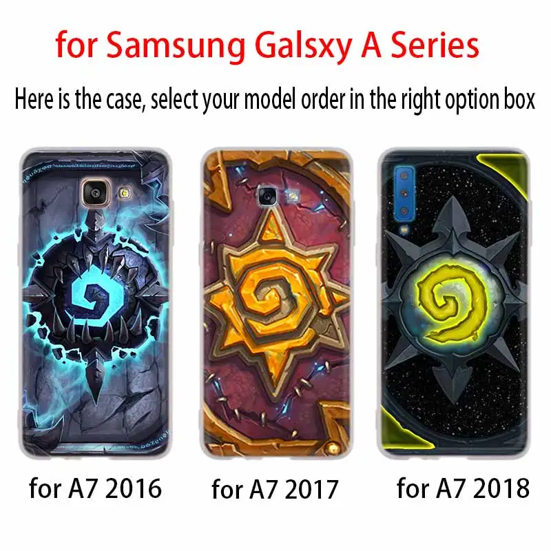 Роскошный чехол для Samsung A32 A52 A72 A12 A42 5g A21S A50 A51 A3 A5 A6 A7 A8 Plus 2018 2017 Hearthstone classic |