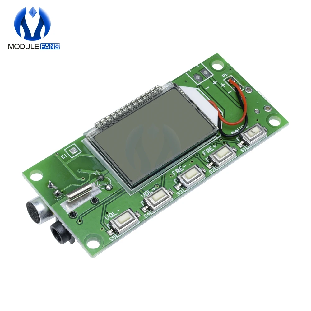 DSP PLL 87-108MHZ lcd FM Радио беспроводной микрофон стерео передатчик/модуль приемника Горячая Распродажа бренд