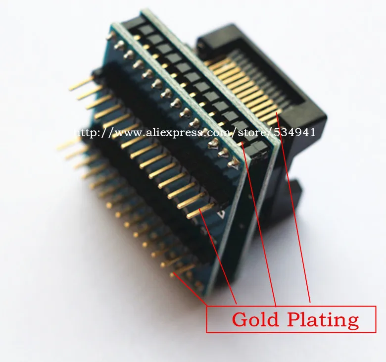 Адаптер SOP28 к DIP28 ic socket /SOIC28 IC Wide 300milic программатор адаптер | Электронные