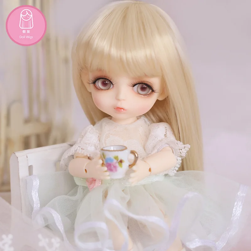 Парик для куклы BJD 1/8 bjd sd парик высокотемпературные длинные прямые волосы детей