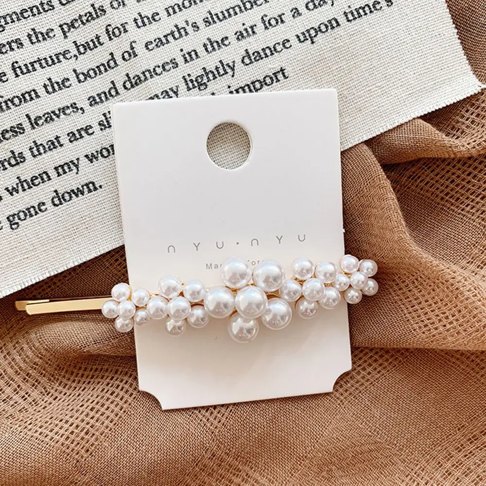

1PC Pearl Metal Hairclips Women girls Hair Clip Hairpin Girls Hairpins Barrette Hairgrip Pin Hair Accessories Dropship New