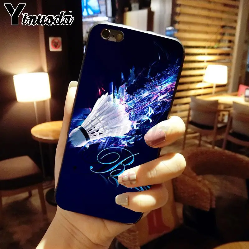 Yinuoda Бадминтон Спорт DIY печать рисунок силиконовый чехол для телефона iphone X XS MAX 8 7