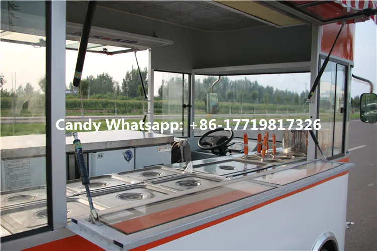 Лидер продаж Мобильная электрическая тележка для пищевых продуктов грузовик еды