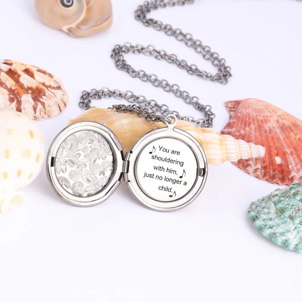 Вы Shouldering с ним ожерелье женщин кулон для девочек открывающаяся Фаза коробка