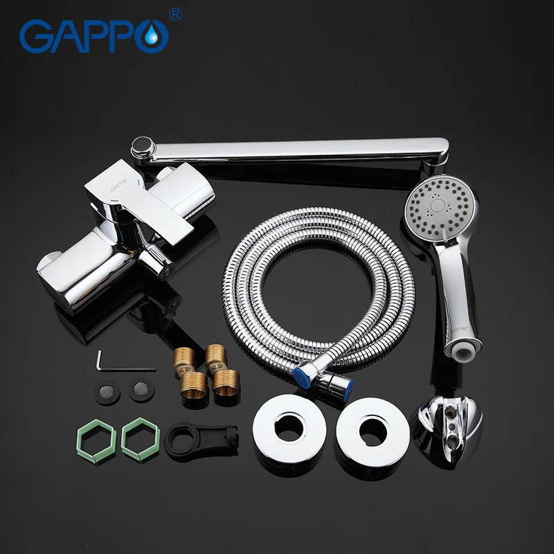 GAPPO смеситель для ванной комнаты настенный латунный Смеситель ванны раковины