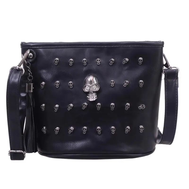 

Fashion New Skull Design Women Ladies Bags Newest Satchel Clutch Women Girl Female Black Skull Bags Gift Bolsas Borse Feminina