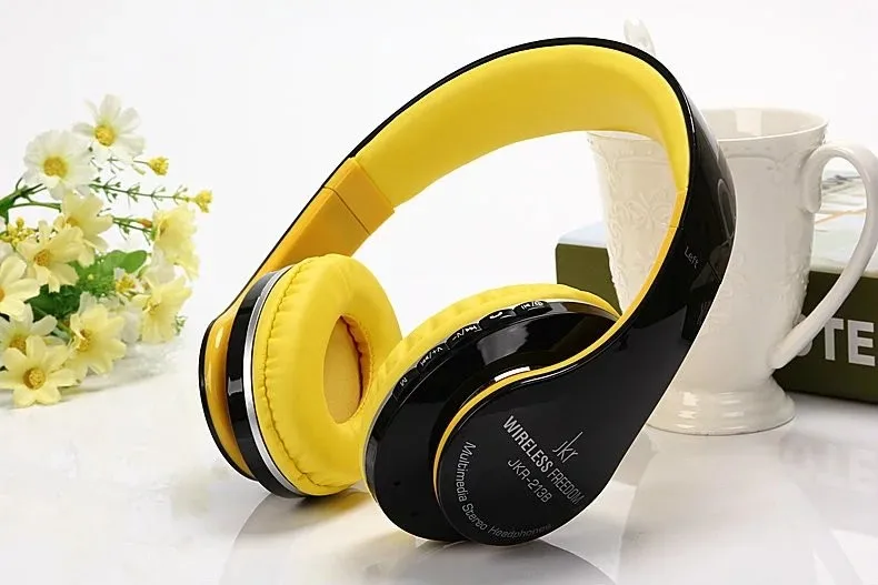 Jkr-213b Hi-Fi Bluetooth наушники с оголовьем стерео Беспроводной гарнитуры микрофоном TF