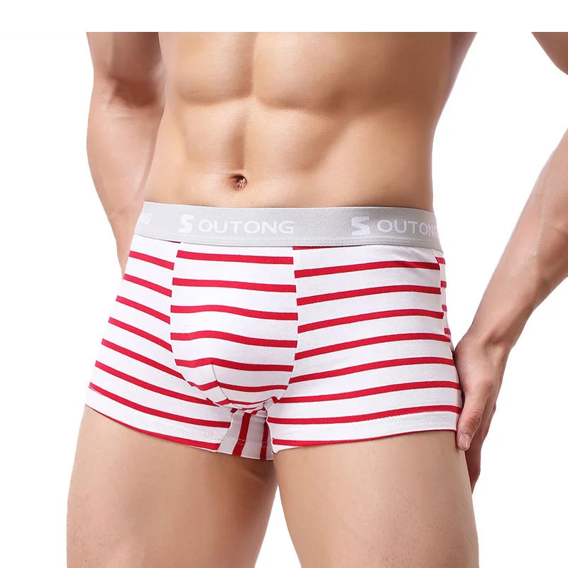 Бренд EXILIENS, мужское нижнее белье, боксеры, хлопок, в полоску, модные, Cueca Masculina Boxershorts, мужские боксеры, трусы, размер M-2XL 102501