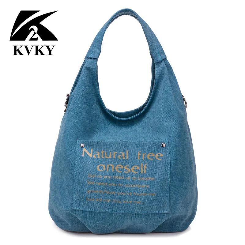 KVKY Женские повседневные сумки новые стильные женские на плечо sac a основной bolsos холщовые мессенджеры