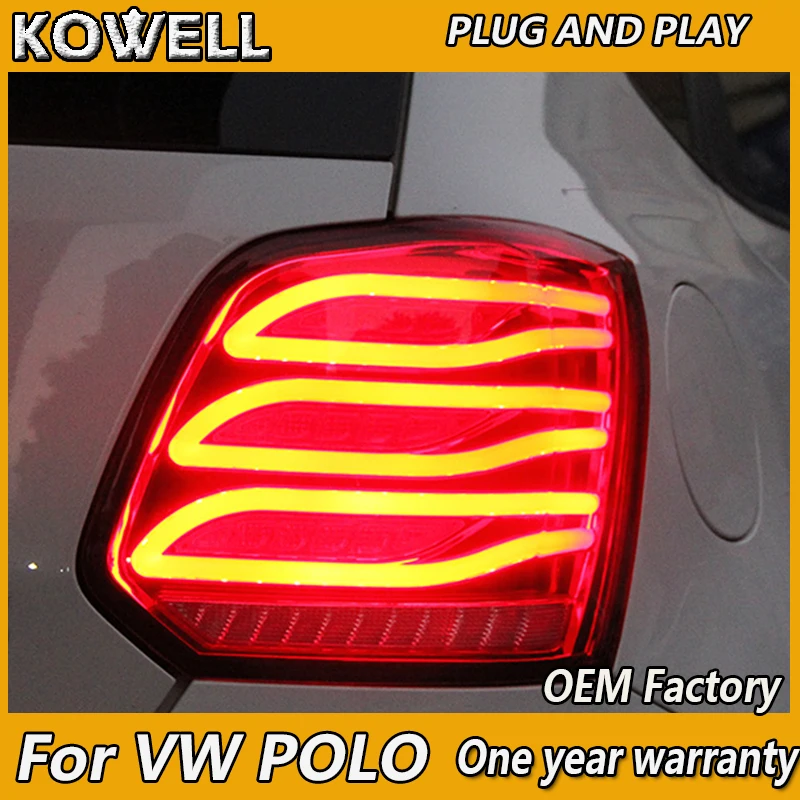 Автомобильный Стайлинг KOWELL для vw POLO задние фонари 2006 2007 2016 модель BENZ VW golf MK6