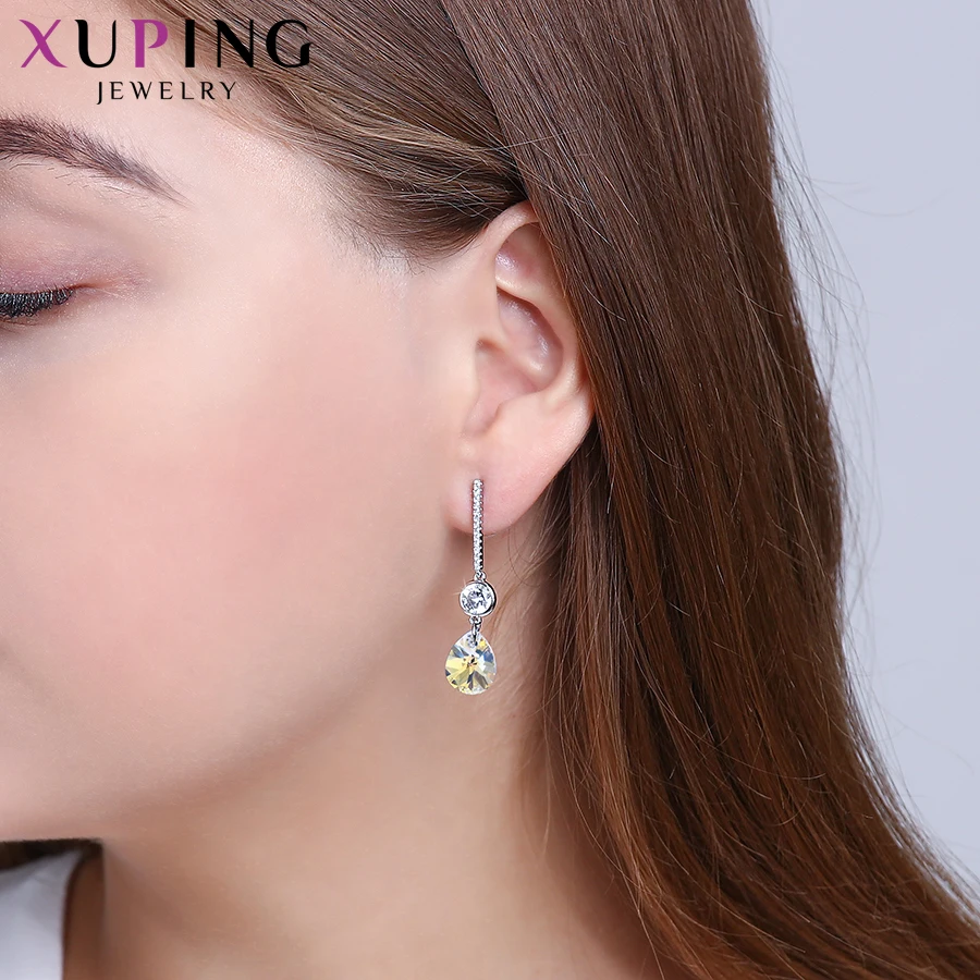 Xuping ювелирные изделия воды DropShining висячие серьги кристаллами от Swarovski модные праздничные подарки на день рождения для дам S146-20600