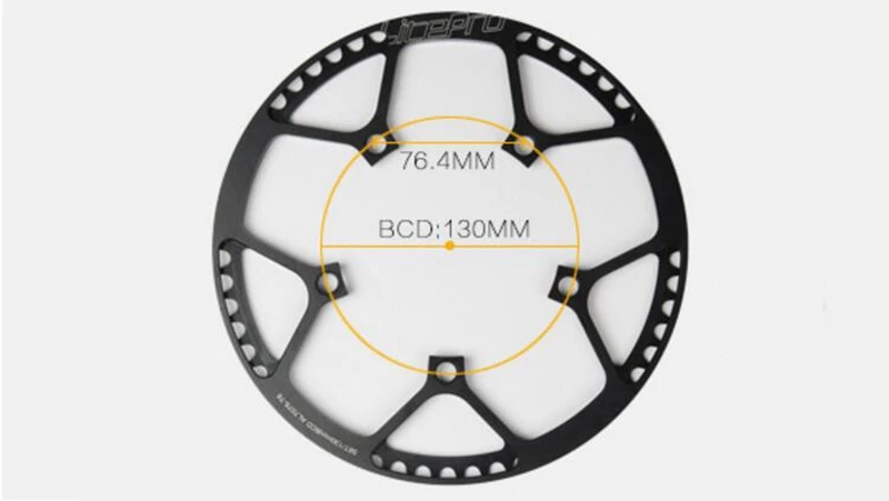 Litepro одна скорость 130BCD складной велосипед шатун BMX цепь колеса 45 T/47 T/53 T/56 T/58 T AL7075 цепь колеса 170 мм кривошипно-цепное кольцо