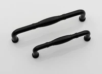 black round door knobs alloy kitchen cabinet pulls modern furniture handle drawer dresser handles