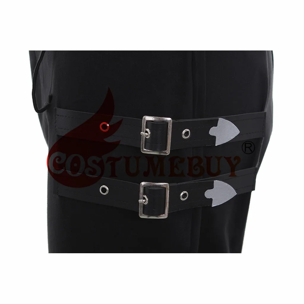 CostumeBuy Майкл Джексон представление стимпанк черные брюки MJ классические BAD брюки костюм L920