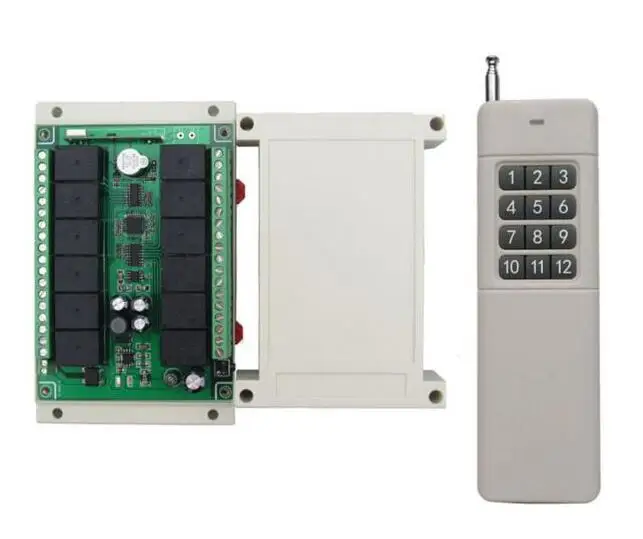 ADD 1pcs remote Универсальный DC 12 V 10A 12 ch 12 ch RF беспроводной пульт дистанционного управления 12 V домашнее электрооборудование светильник - Цвет: ADD 1pcs remote