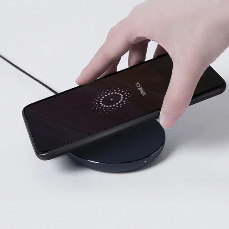 Оригинальное Беспроводное зарядное устройство Xiaomi Generic QC Edition силиконовая поверхность CNC AL Рамка для iPhone X/MIX 2S 5-7,5 W | Galaxy S9 5-10W