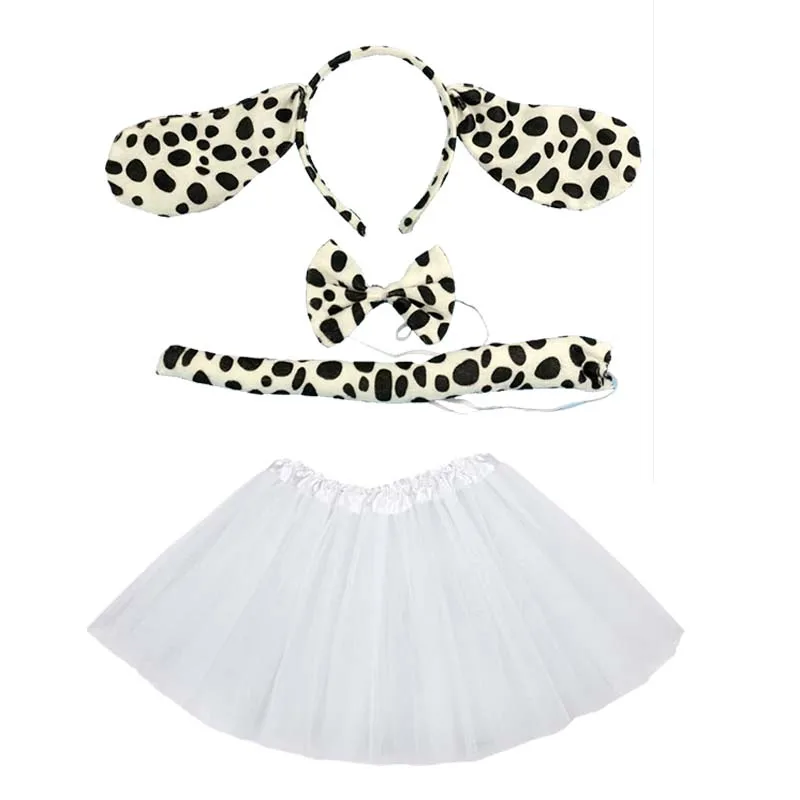 Костюм далматинца для косплея головная повязка с юбкой пачкой реквизит детской