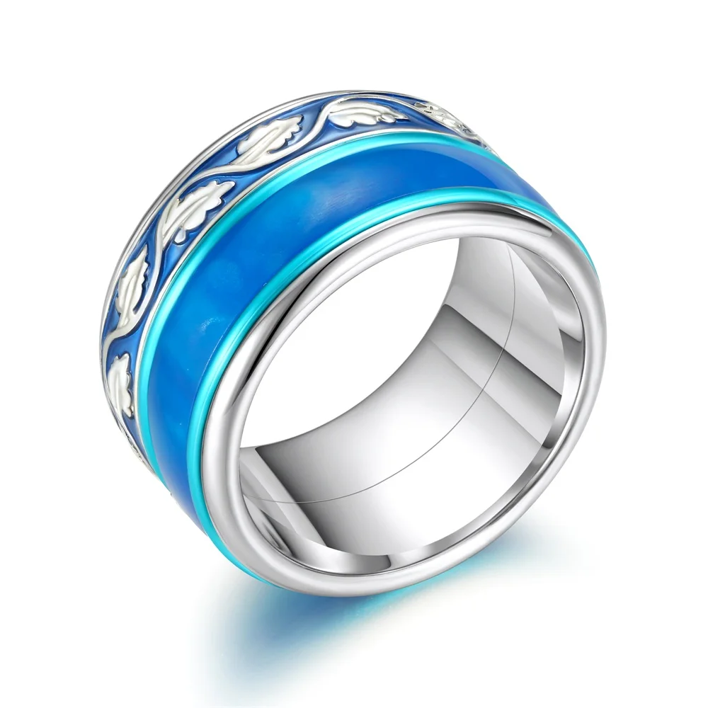 blue Cremo Spinner кольцо для женщин стекируемые кольца Сменное кольцо из нержавеющей стали Arctic Symphony коллекция обручальное кольцо Femme - Цвет основного камня: blue
