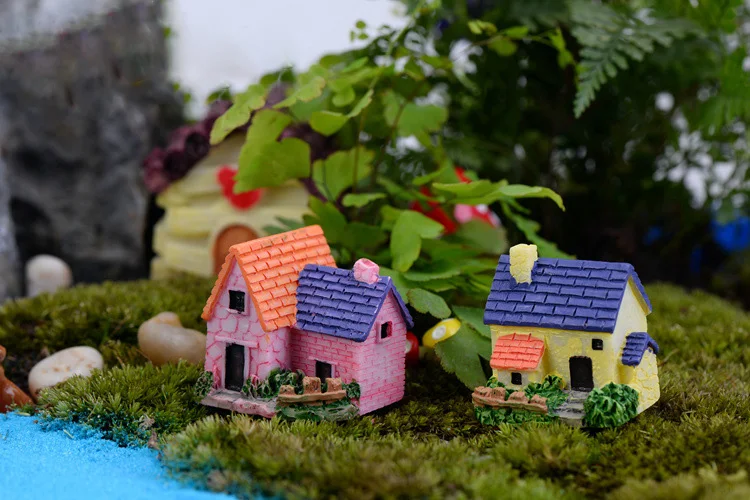 Европейская вилла Фигурка декоративная мини-сказочный сад мультфильм