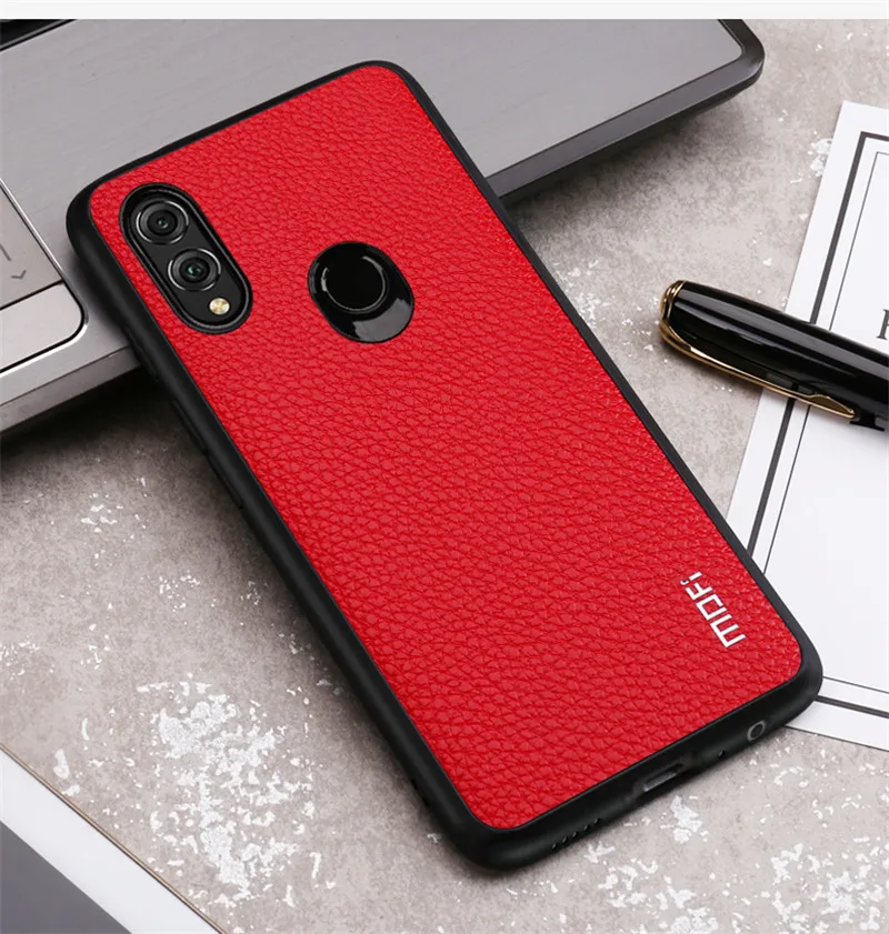 Honor 8X Max чехол для huawei Honor 8X чехол Mofi для huawei Honor 8X Max чехол Обложка на заднюю панель из искусственной кожи чехол 8Xmax Бизнес черный