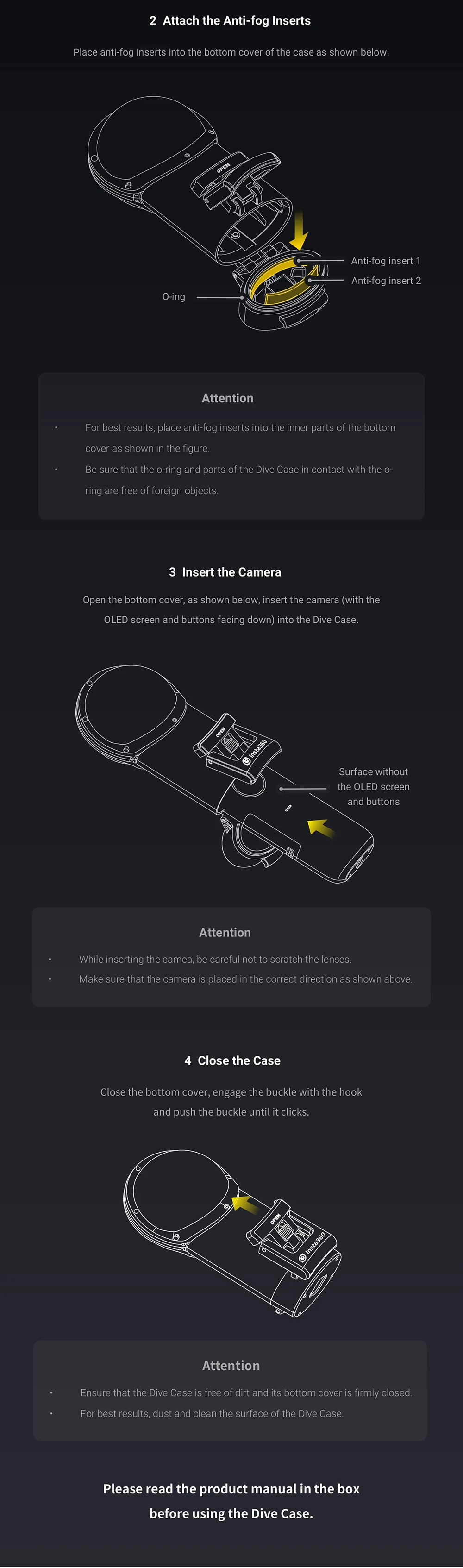 Чехол для дайвинга Insta360 Глубина 30 м водонепроницаемый для Insta 360 ONE X водонепроницаемый чехол или чехол для дайвинга аксессуары для дайвинга Insta360