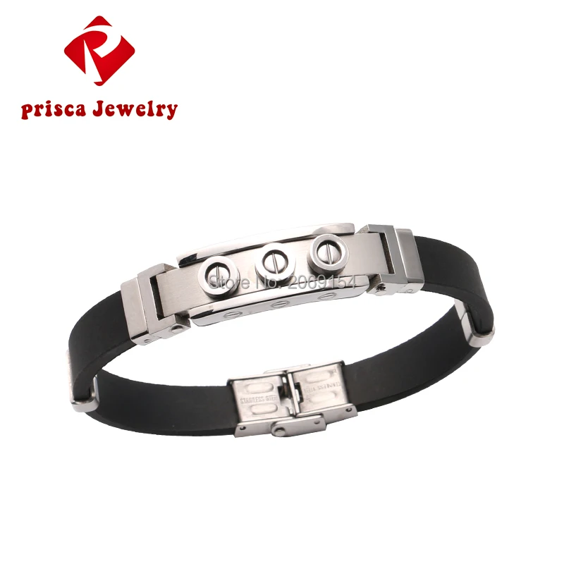 Магнитный золотой браслет модные ювелирные изделия для мужчин из нержавеющей