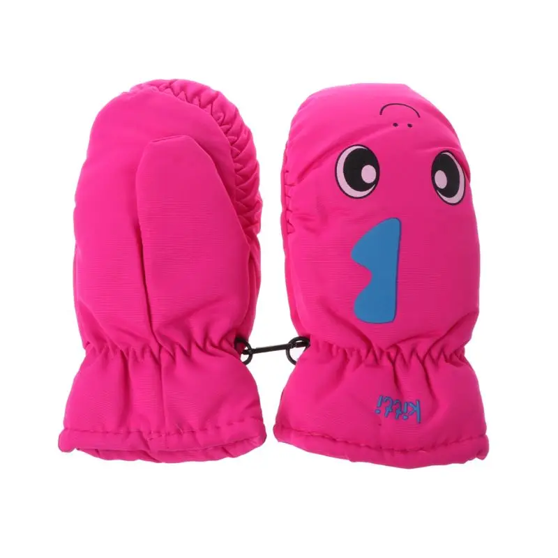 as picture 2-5years Good Quality Baby Mitten For Winter Kids Boys Girls Outdoor Warm Gloves Waterproof Windproof - Цвет: as picture