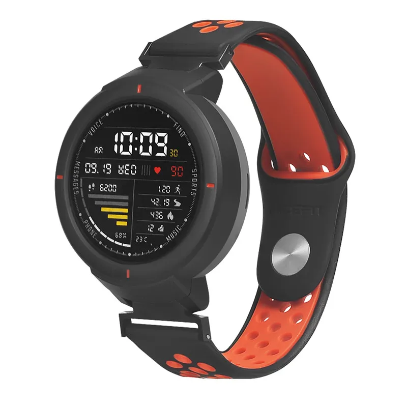 Силиконовый ремешок для смарт-часов Huami Amazfit Verge, двойной цветной ремешок для xiaomi huami amazfit 3 Verge, браслеты