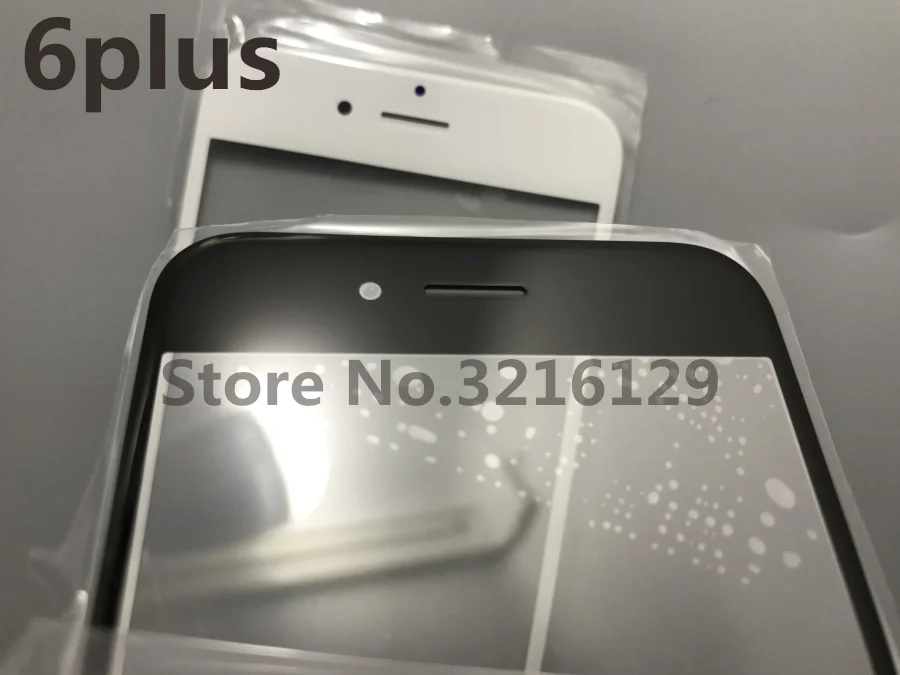 

50pcs/lot NEW Replacement LCD Front Touch Screen Glass Outer Lens for iphone 6plus 5.5inch Oleophobic coating high quality AAA+