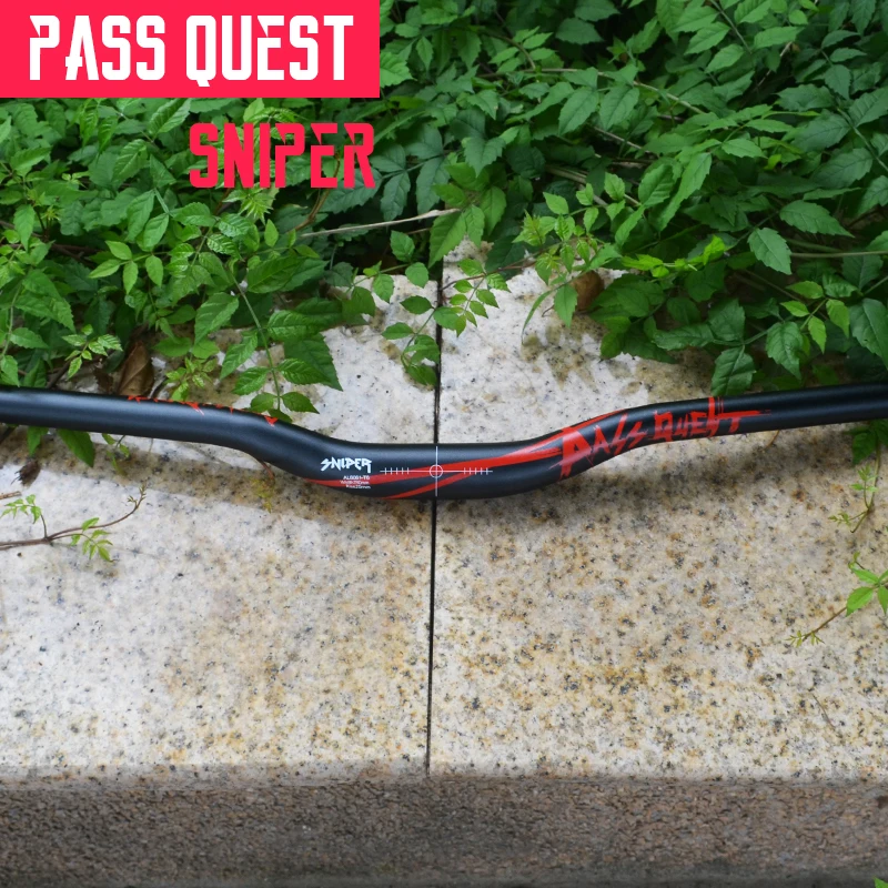 780mm Black red Pass Quest руль для велосипеда 720/780 мм MTB горный велосипед Алюминиевый сплав гоночный Ласточка-образный руль для MTB AM DH FR ENDURO - Цвет: 780mm Black red