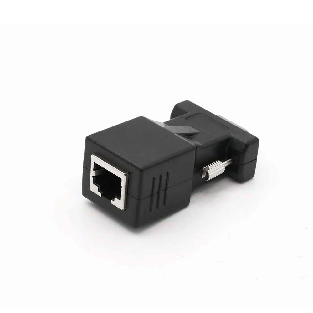 2 шт. RJ45 к VGA удлинитель папа сетевой Ethernet кабель женский адаптер компьютера