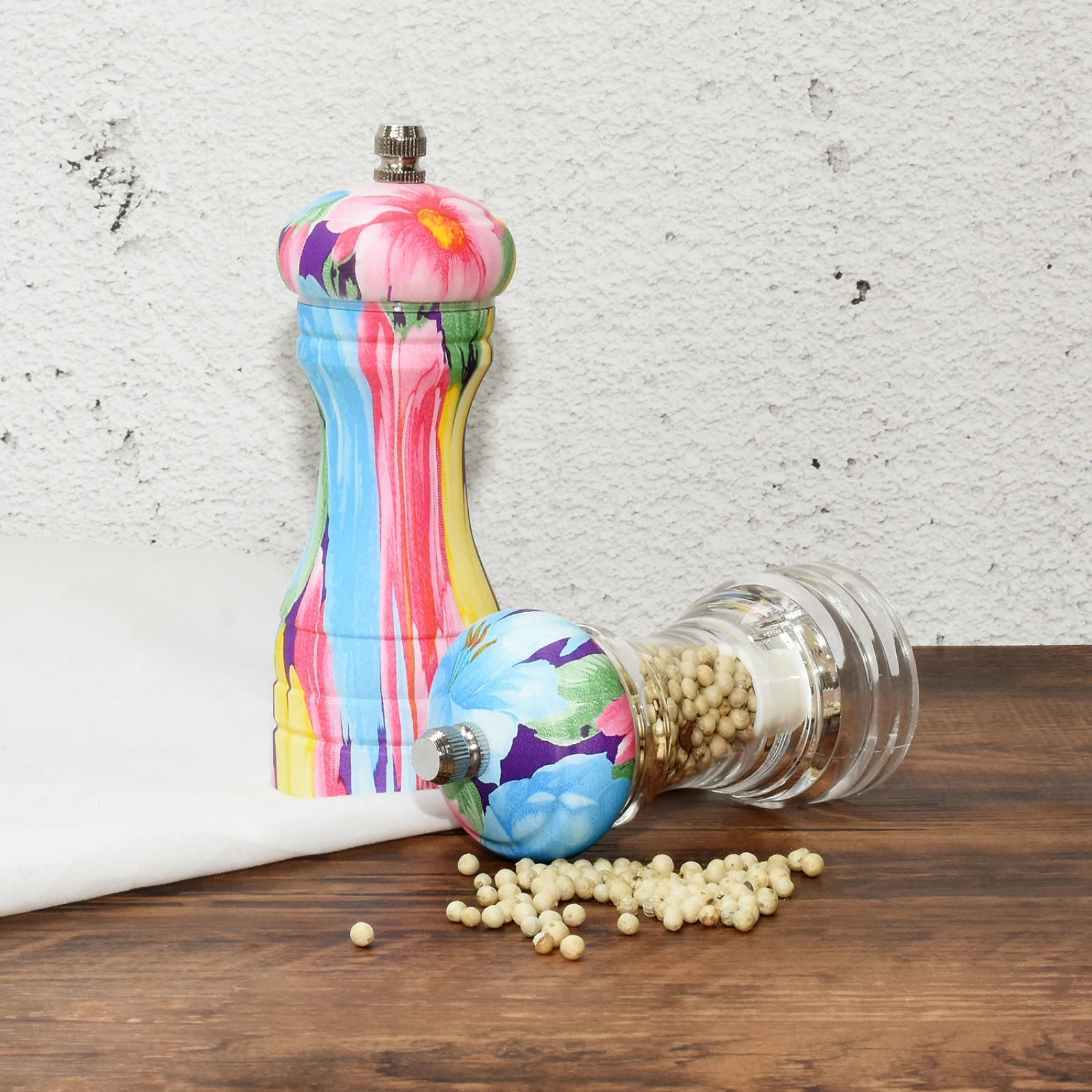 Фиссман мельницы для перца Цветная Акриловая мельница соли с сильной