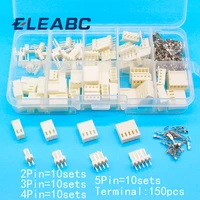 kf2510 kits 40 sets kit in box 2p 3p 4p 5 pin 2 54mm pitch terminal housing pin header connectors adaptor