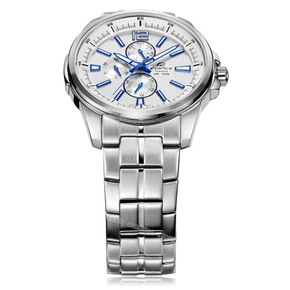 Casio Часы edifice бизнес часы мужские роскошные Брендовые Часы кварцевые наручные часы Relogio Masculino Авто Дата часы EF-343 - Цвет: EF-343D-7A