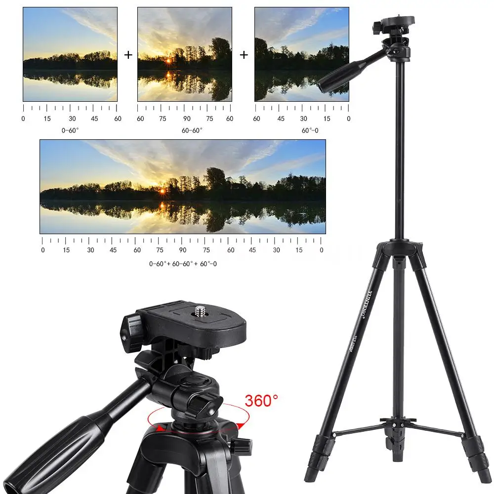 SUPON Yunteng VCT-520RM Портативный легкий из алюминиевого сплава Штатив для смартфонов и