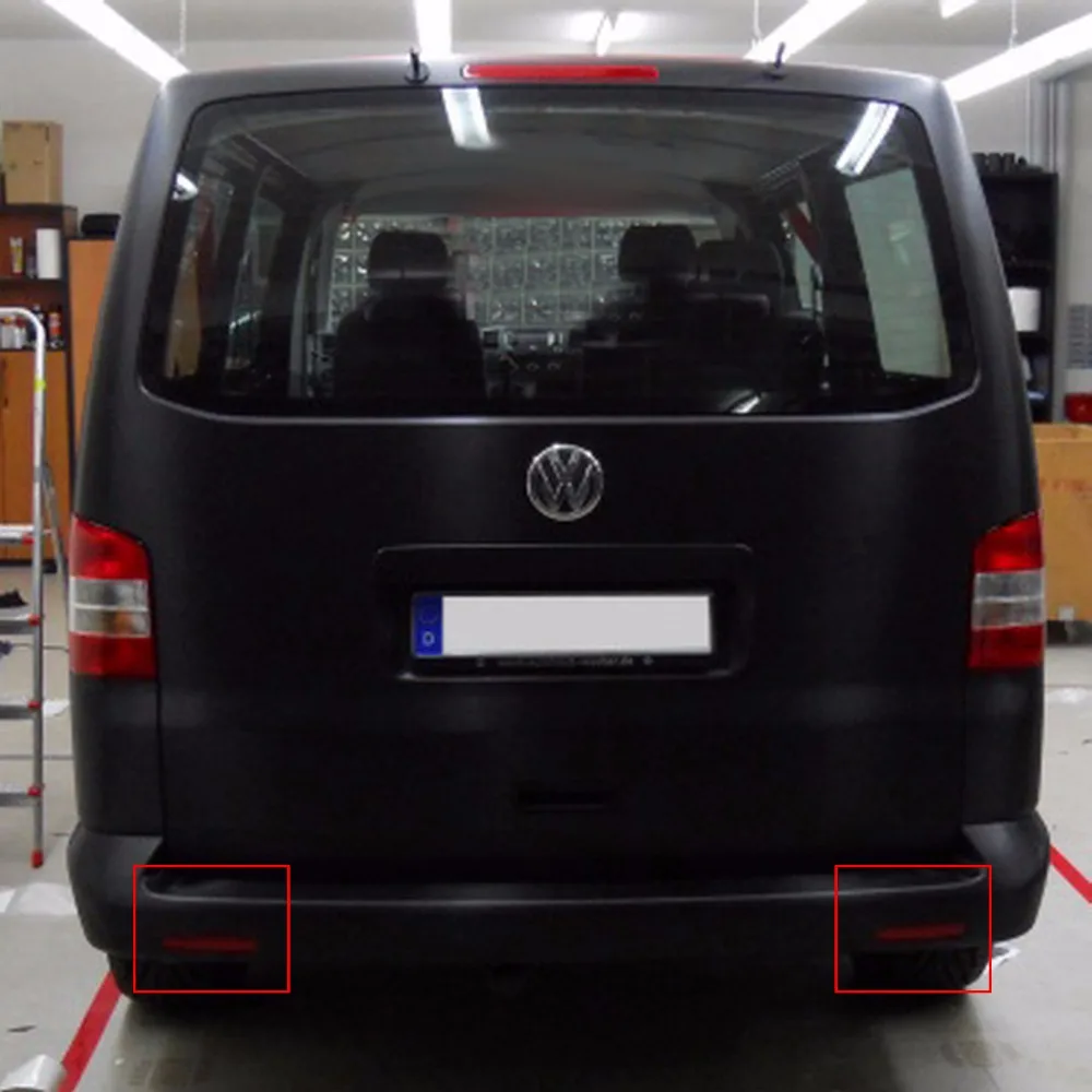 ANGRONG красный объектив задний бампер отражатель светодиодный светильник VW T5