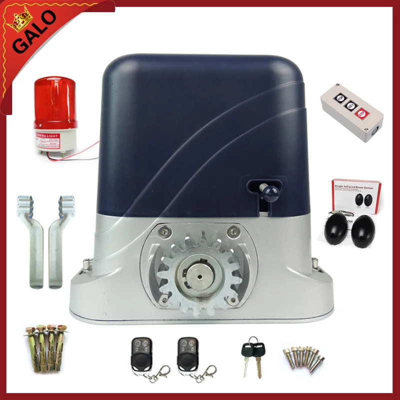 kit c Полный комплект электронных раздвижных ворот двигателя вождения 600 кг дома или фабрики ворота с 2ps пульт дистанционного управления двери перемещения - Цвет: kit c