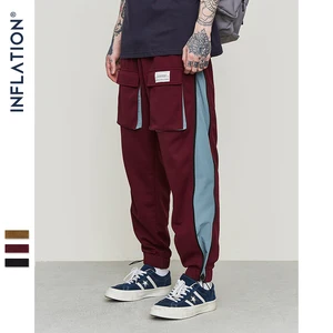 INFLATION мужские брюки уличная ветровка брюки 2020 осень зима новый хип-хоп спортивные штаны цвет стежка Pantalon Homme 9356S