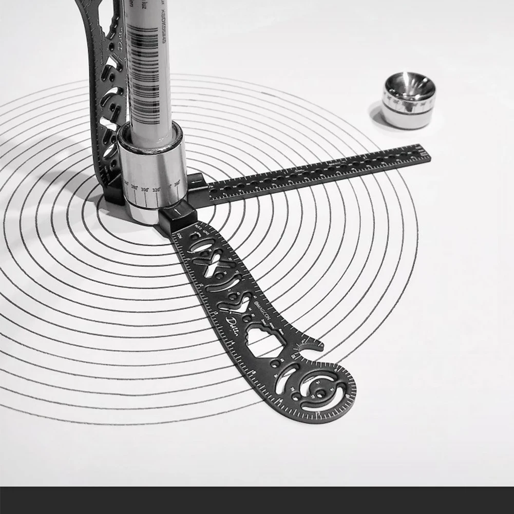Универсальный канцелярские Multi Функция все в одном рисунок линейка