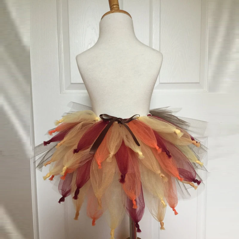 Юбка-пачка для взрослых индейка многоцветная ежик уникальная мини-Тюлевая юбка