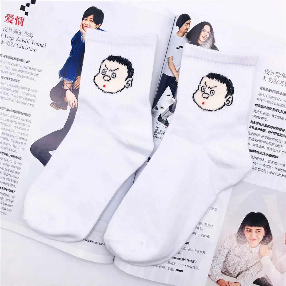 99 Новые милые Носки с рисунком Crayon Shin Chan, женские хлопковые крутые короткие носки с героями мультфильмов, хипстерские носки для скейтборда, забавные женские носки - Цвет: 99