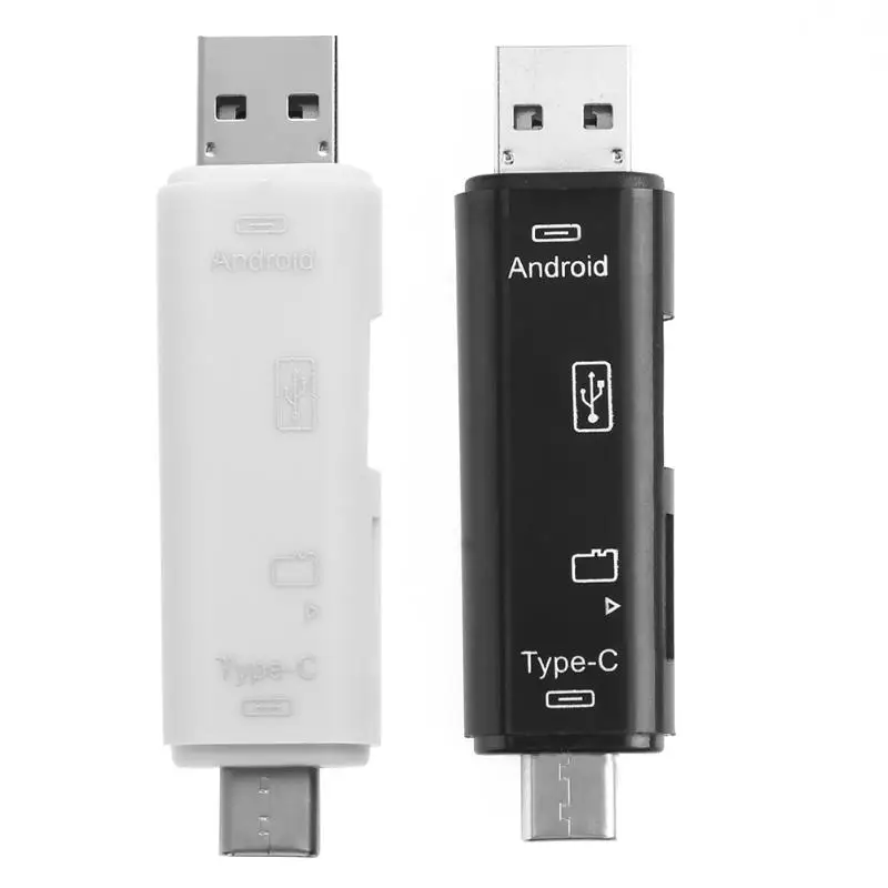 Высокоскоростной считыватель карт Type C Micro USB адаптер для флеш накопителя