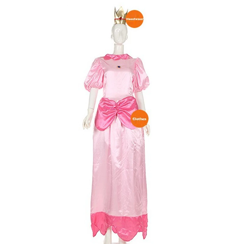 Милый Элегантный розовый персиковый костюм принцессы костюмы на Хэллоуин для