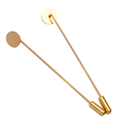 Металлические пустые основы для брошей REGELIN, 10 шт.