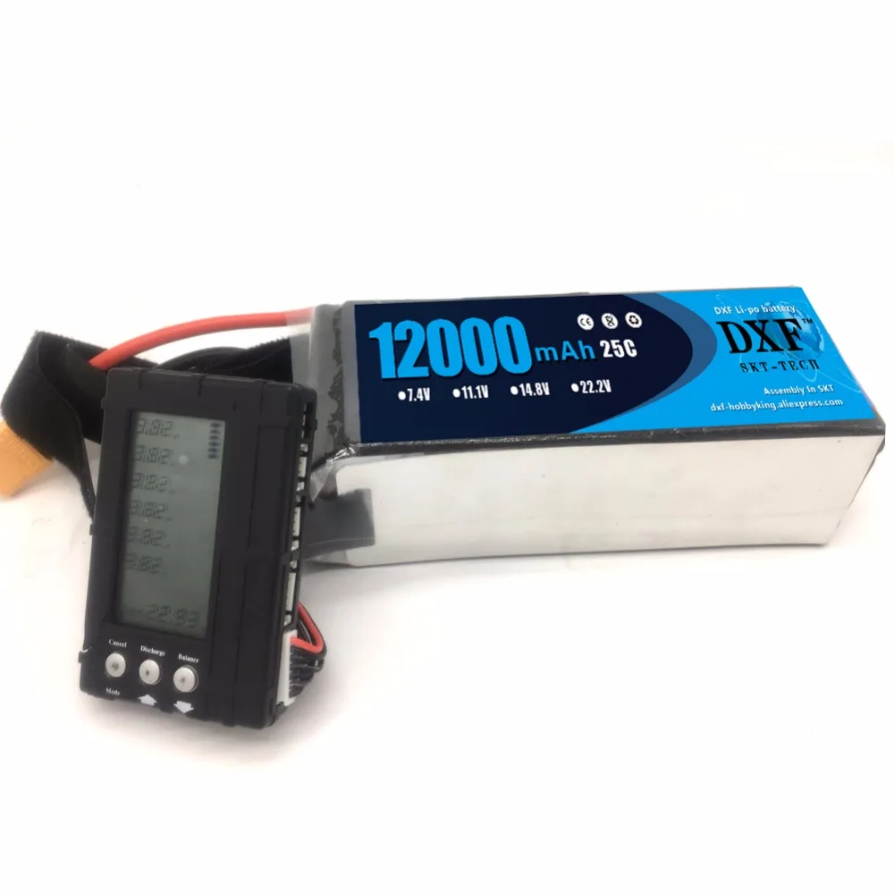 Литий полимерный аккумулятор DXF 12000 мАч 22 2 в 6S 25C RC для вертолета S1000 дрона FPV БПЛА