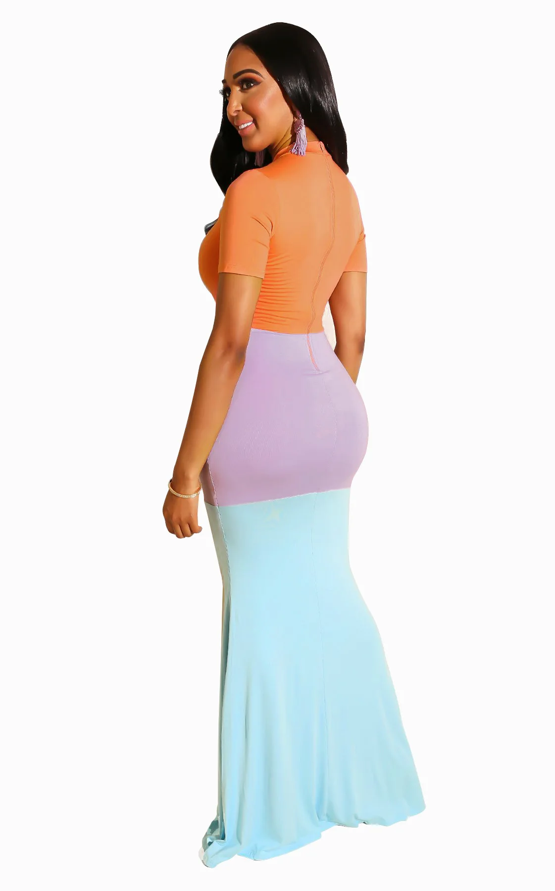 Новинка 2019 женское платье в африканском стиле с коротким рукавом и круглым