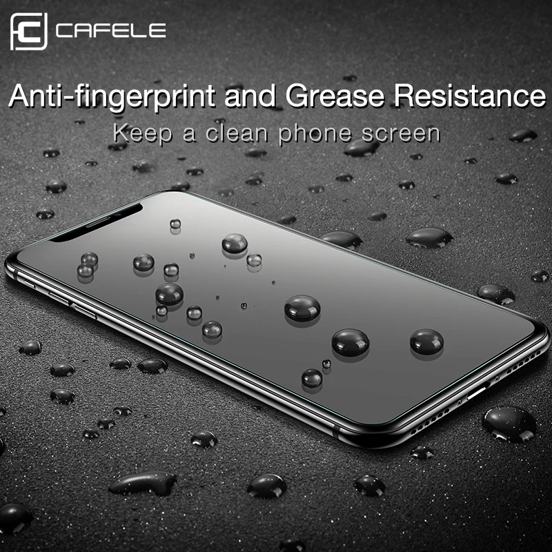 Защитное стекло CAFELE закаленное с защитой от царапин для iPhone XR X XS Max|Защитные