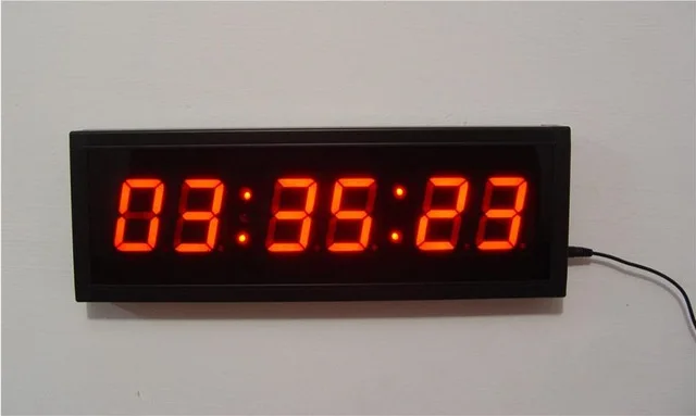 

Multifunction Digital countdown Clock 2.3'' 6Digits Crossfit Timer LED Interval Timer Stopwatch For Gym Fitness Training Garage