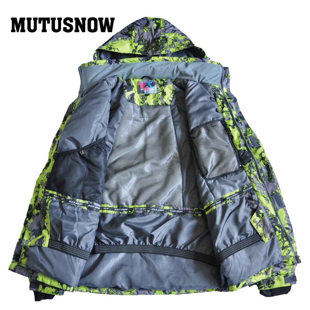 Мужская лыжная куртка Новые ветрозащитные непромокаемые дышащие утолщенные